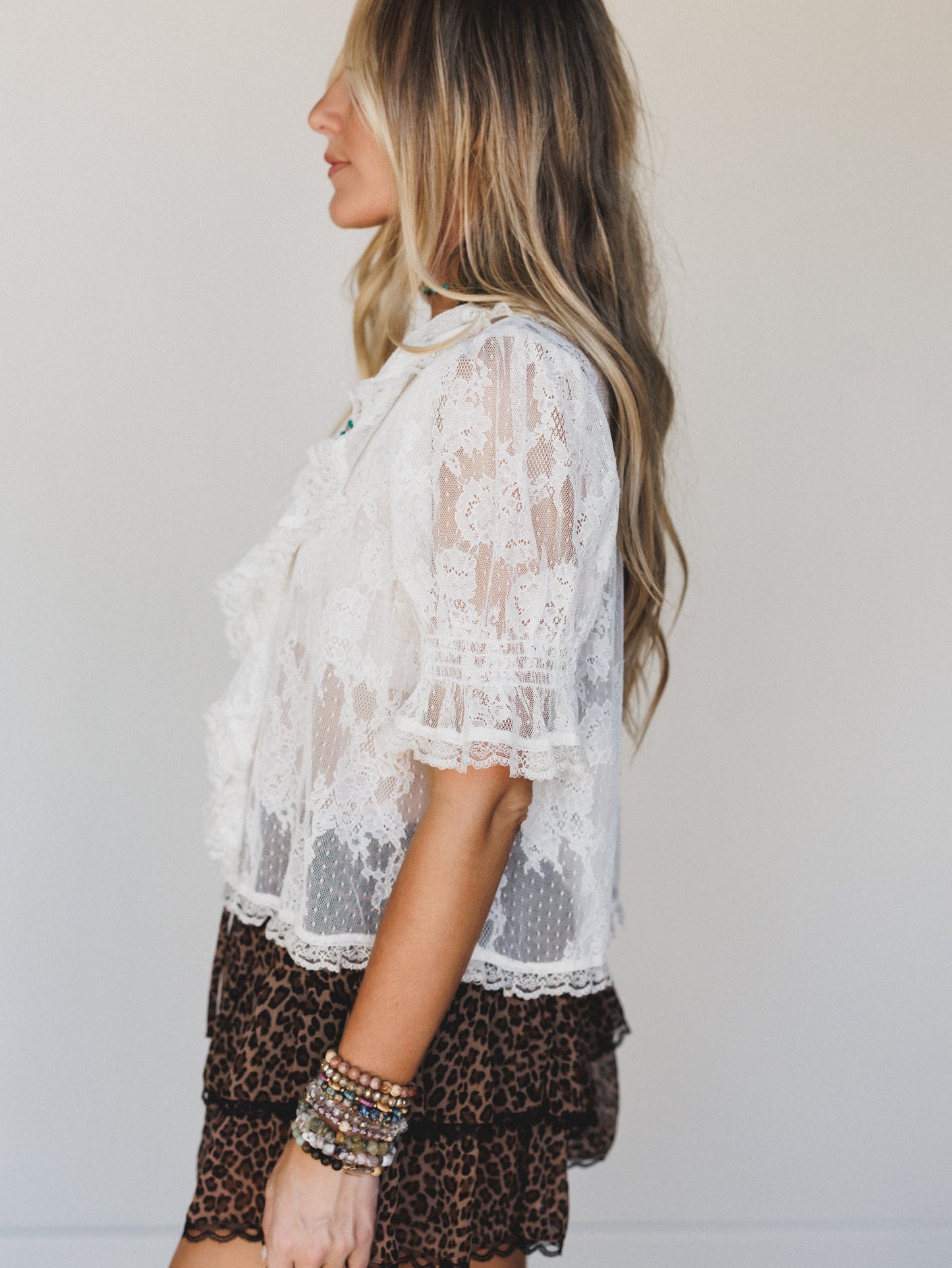 Lace Wonder Blouse - Ivory