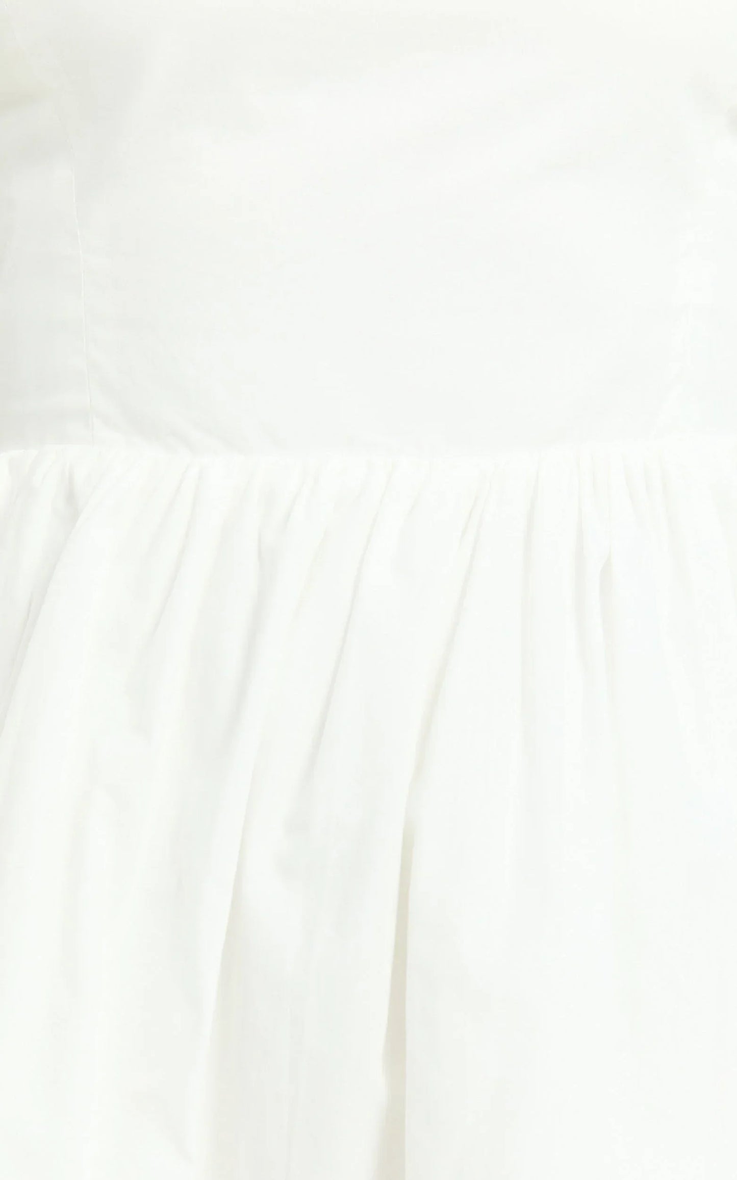 Kimberly Mini Dress - Square Neck Bubble Hem Dress in White