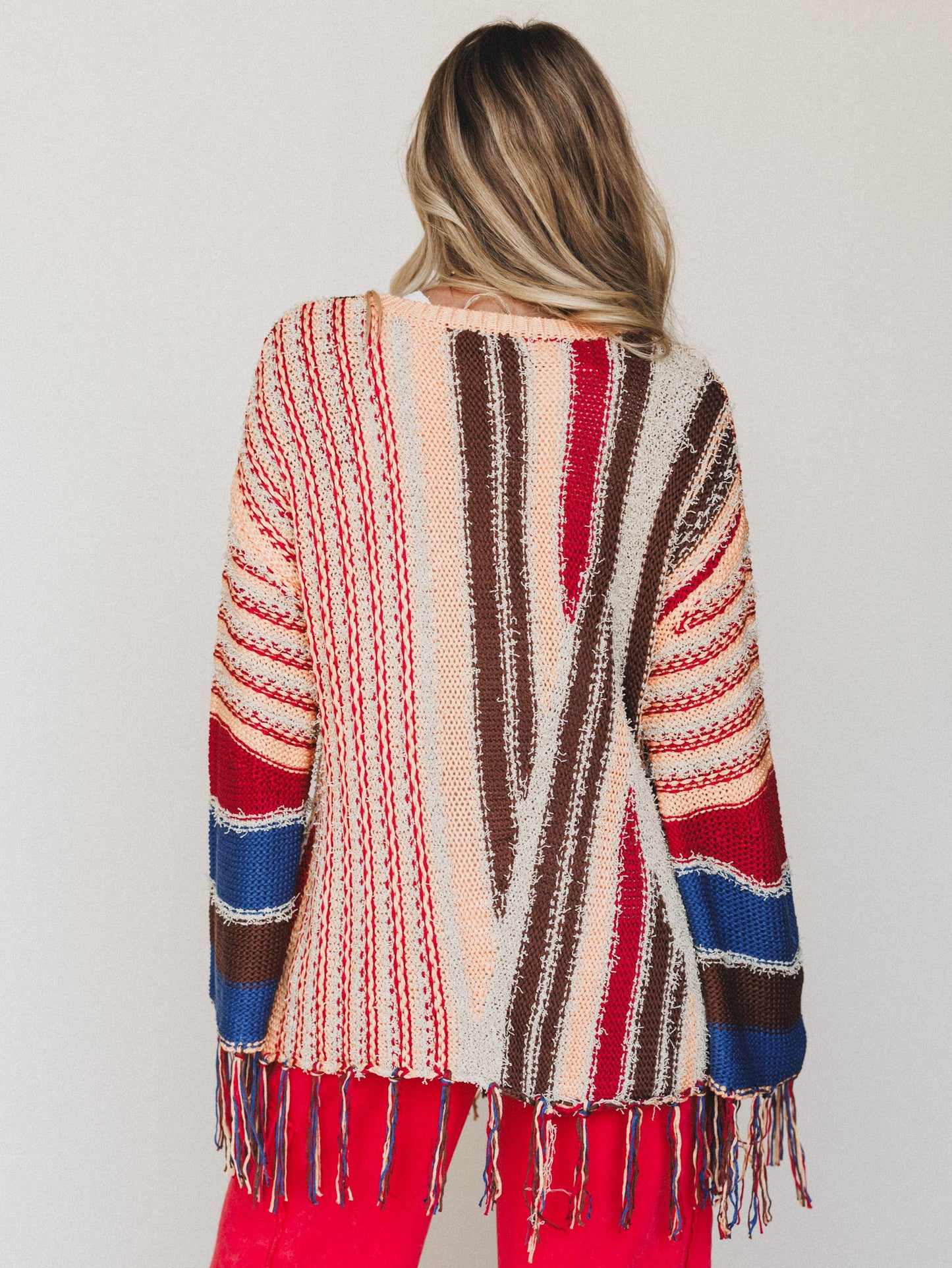 Pastel Melodies Sweater
- Coral Brown