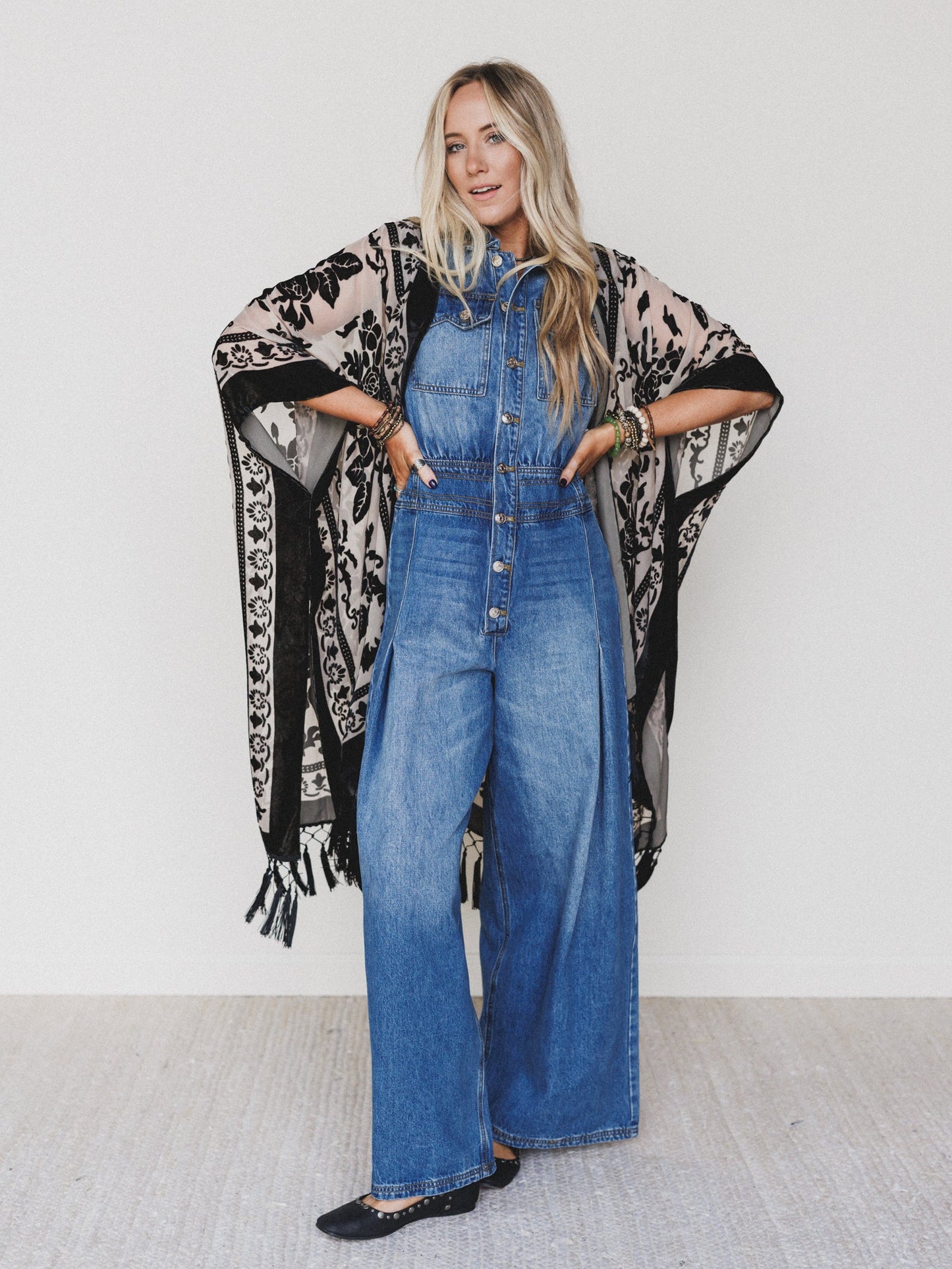 All Star Denim Jumpsuit - Medium Wash