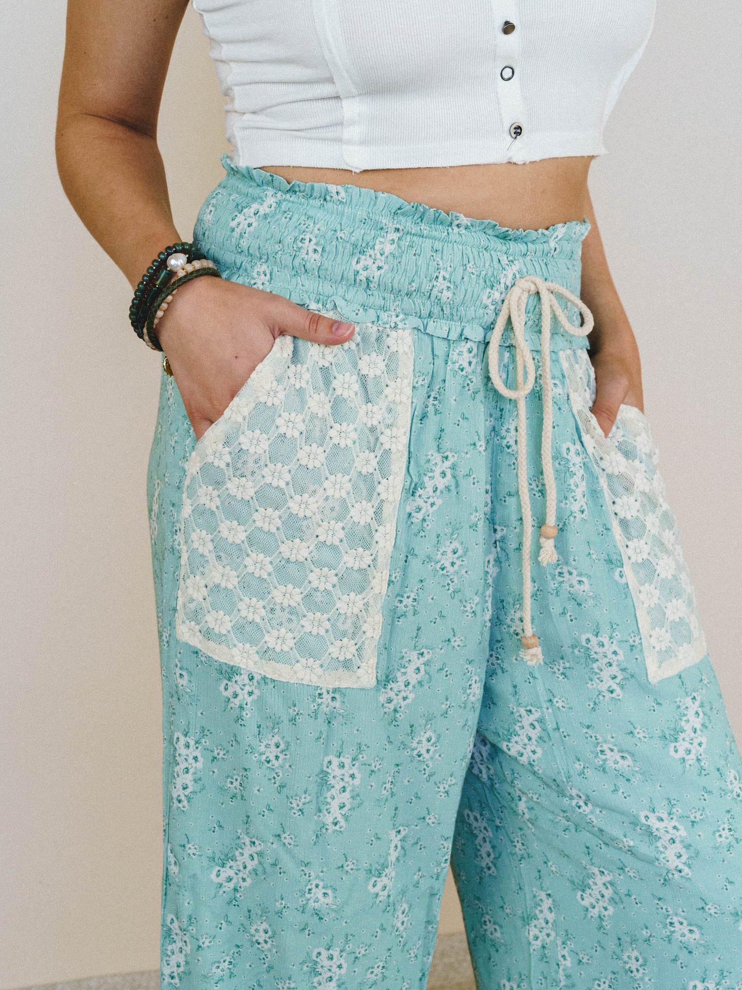 Provence Wide Leg Pants - Sage