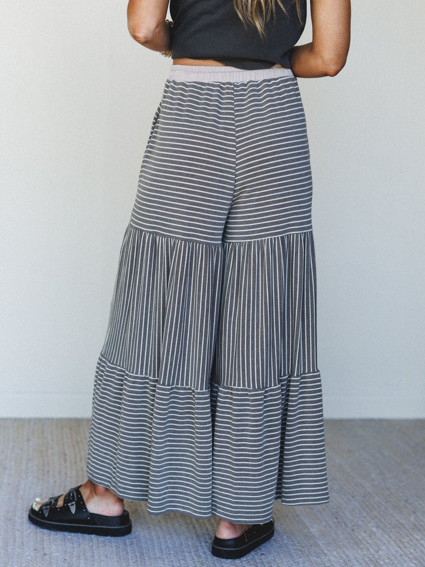 The Nest Forever Mine Striped Pants - Brown