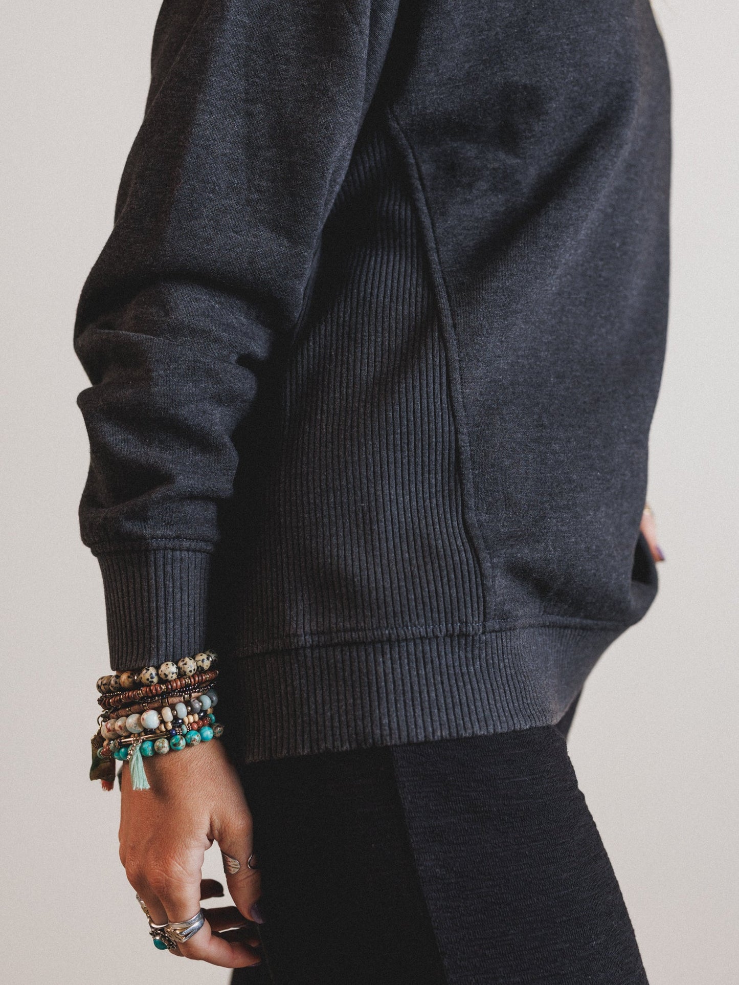 Whispering Pines Sweatshirt - Black