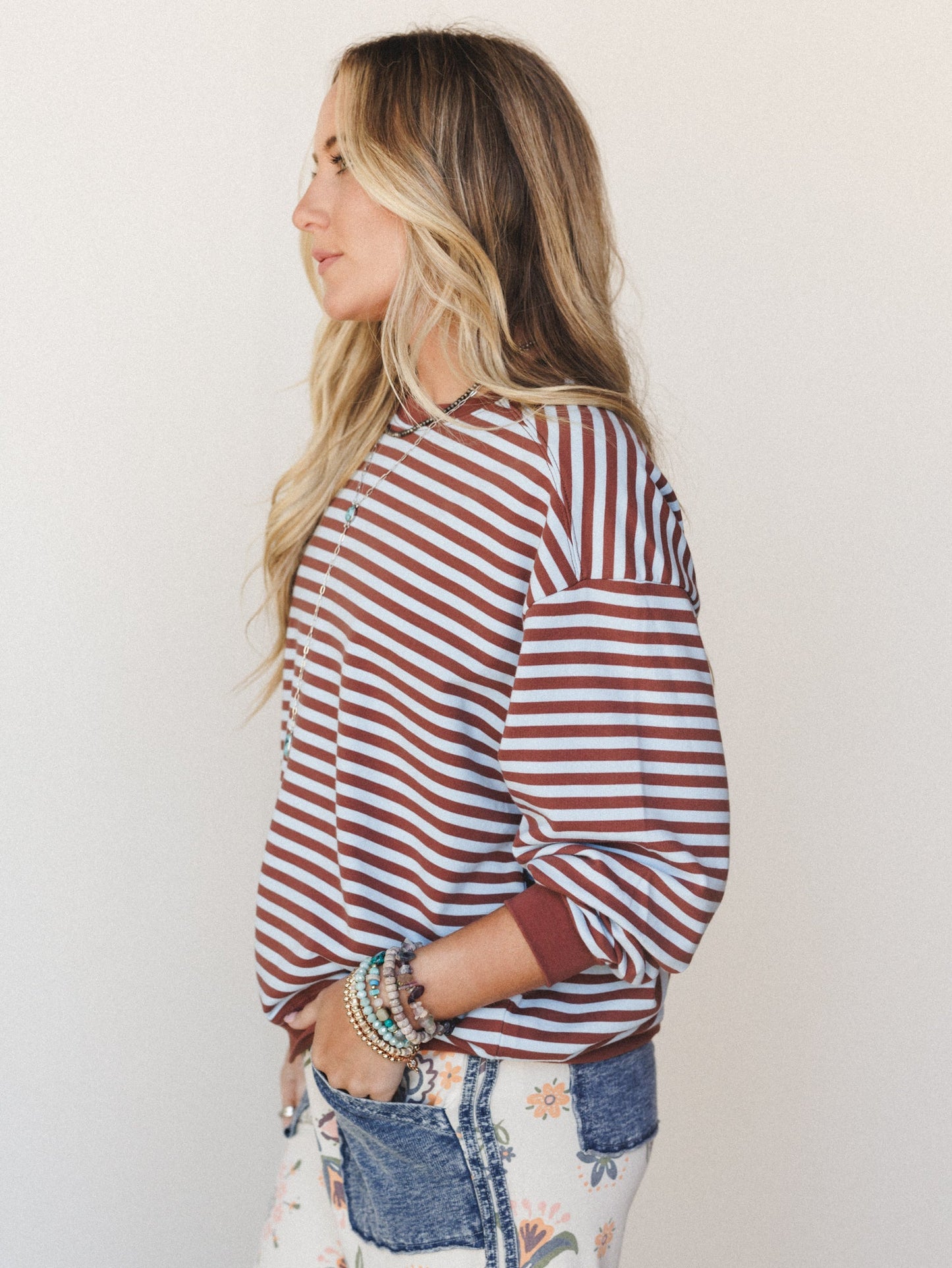 Now and Forever Pullover - Brown
