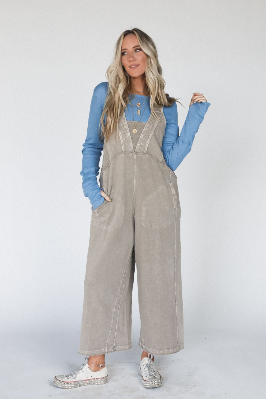 Meadow Dreamer Jumpsuit - Mushroom