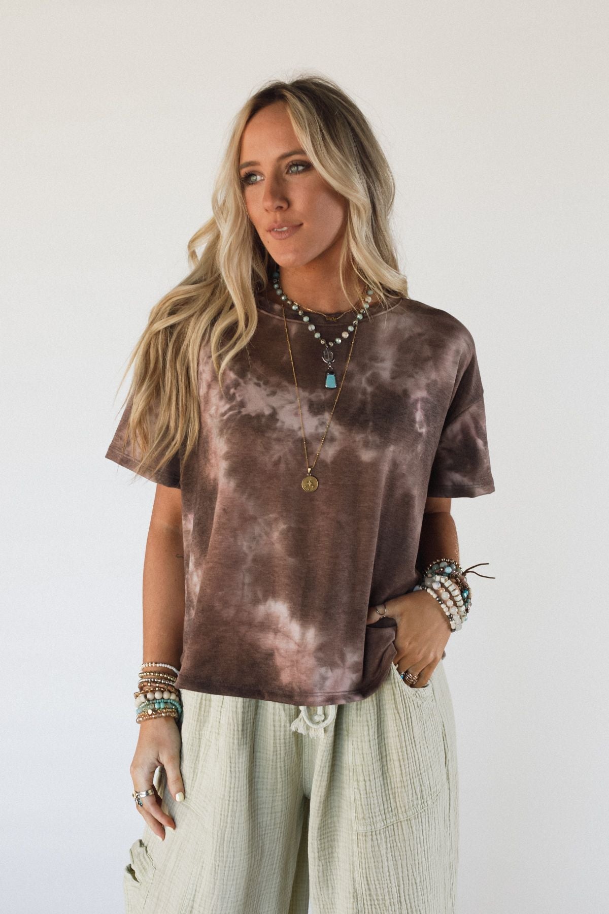 The Nest Serene Sky Top - Chocolate