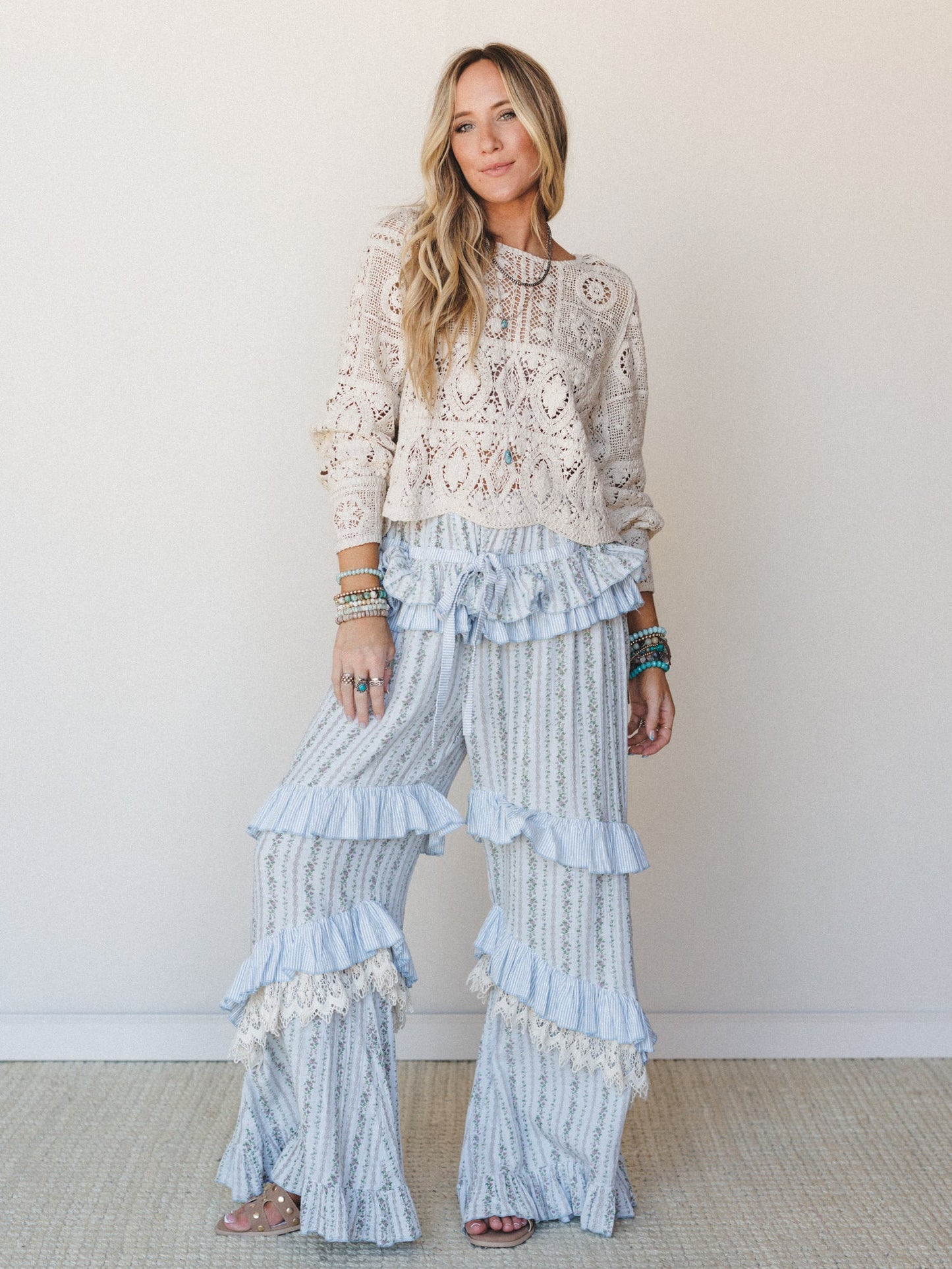 French Truffle Pants - Light Blue