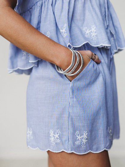 Soft Beginnings Shorts
 - Blue White
