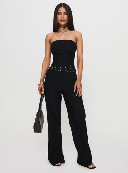 Passionette Strapless Top Black Petite