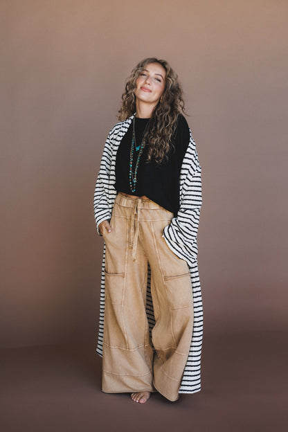 Lucky One Wide Leg Pant - Camel