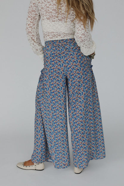 The Nest Petal Trails Wide Leg Pants - Denim