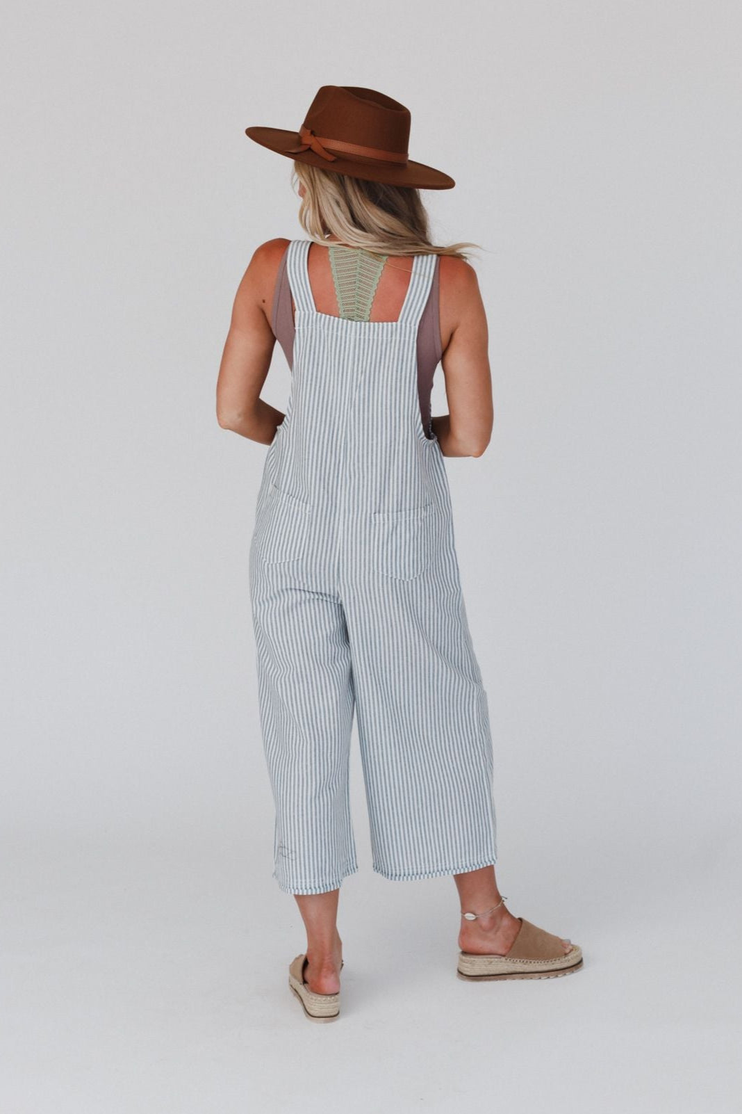 High Hopes Denim Overalls - Denim Stripe