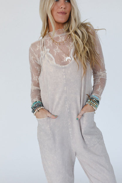 Brooke Pocket Jumpsuit - Ash Mocha