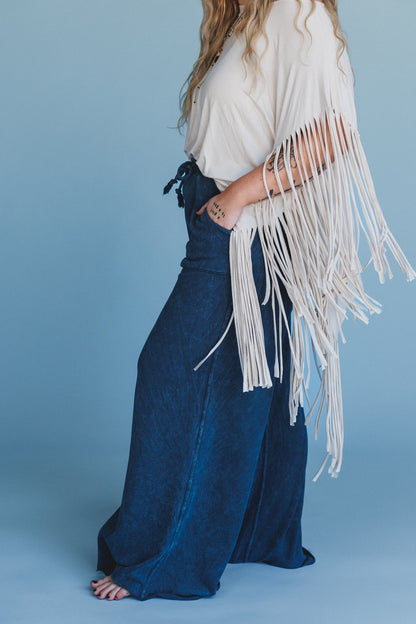 Relaxing Robin Wide Leg Pant - New Navy