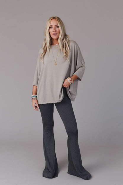 The Nest Cozy Cool Oversized Tee - Coco