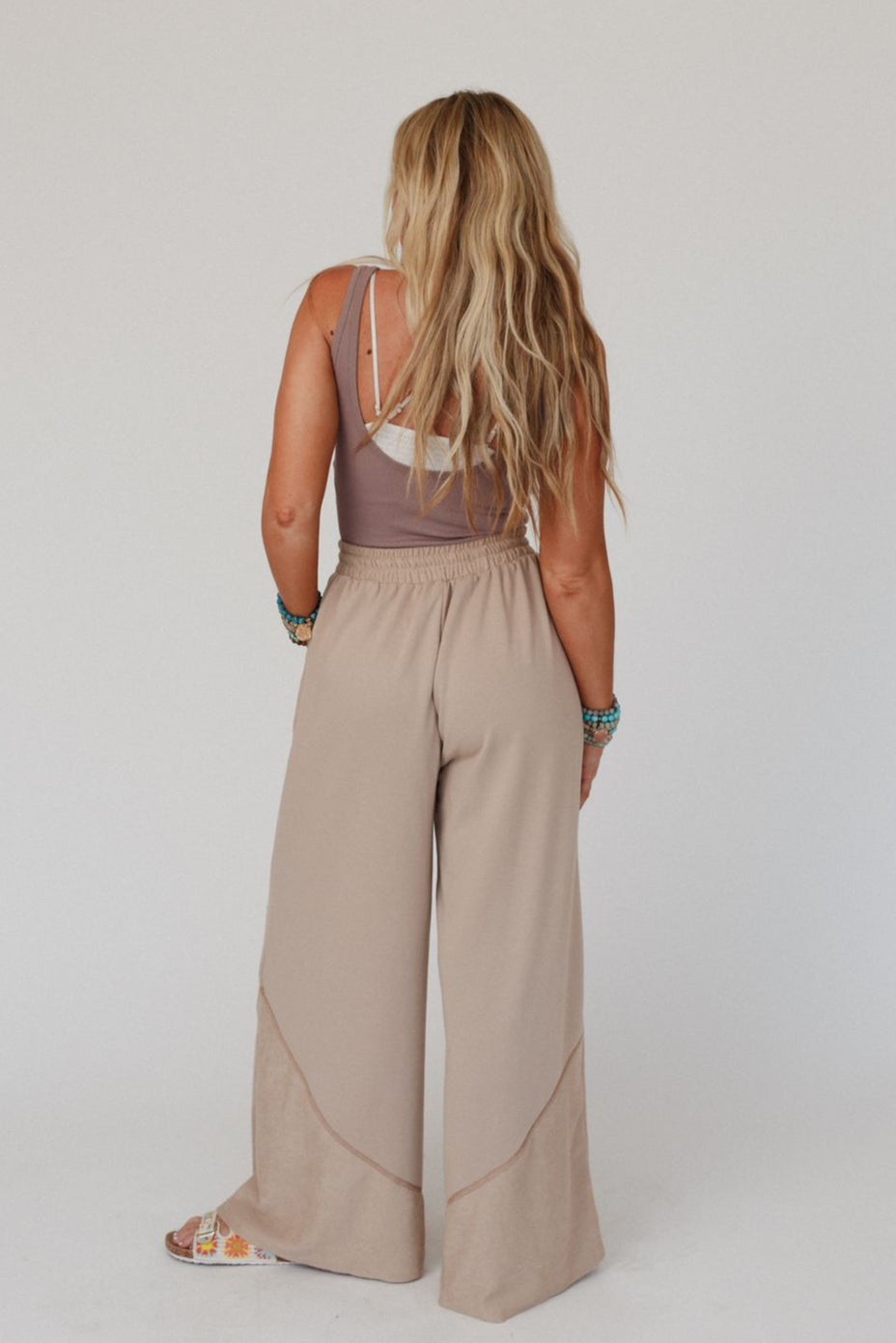 The Nest All Set Wide Leg Pants - Cuban Sand