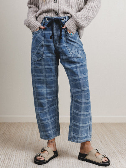 Pixie Party Jeans - Denim Plaid