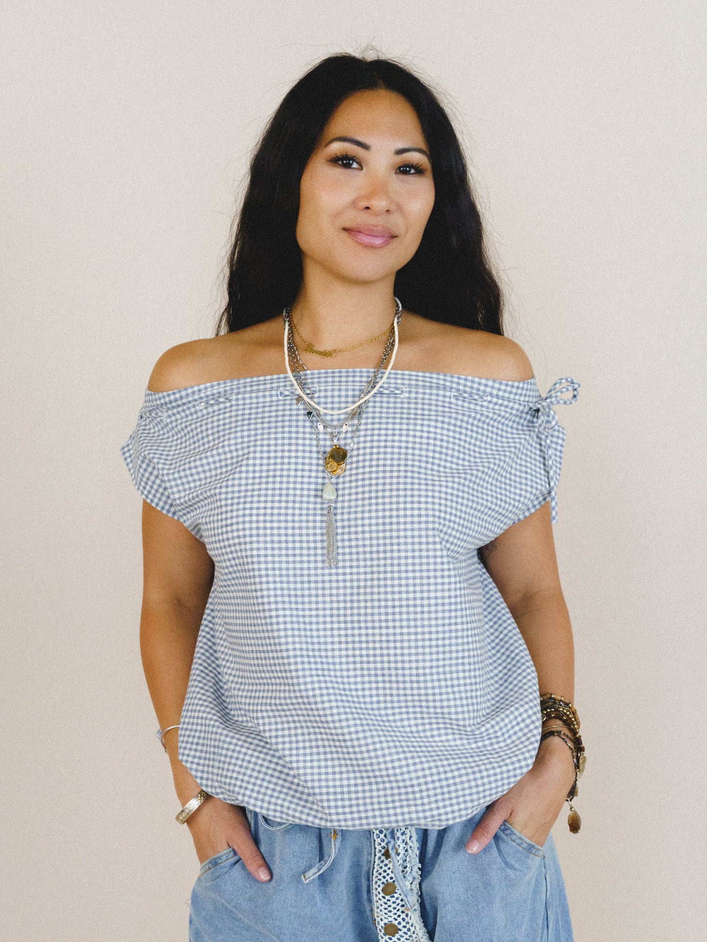 Golda Blouse - Navy