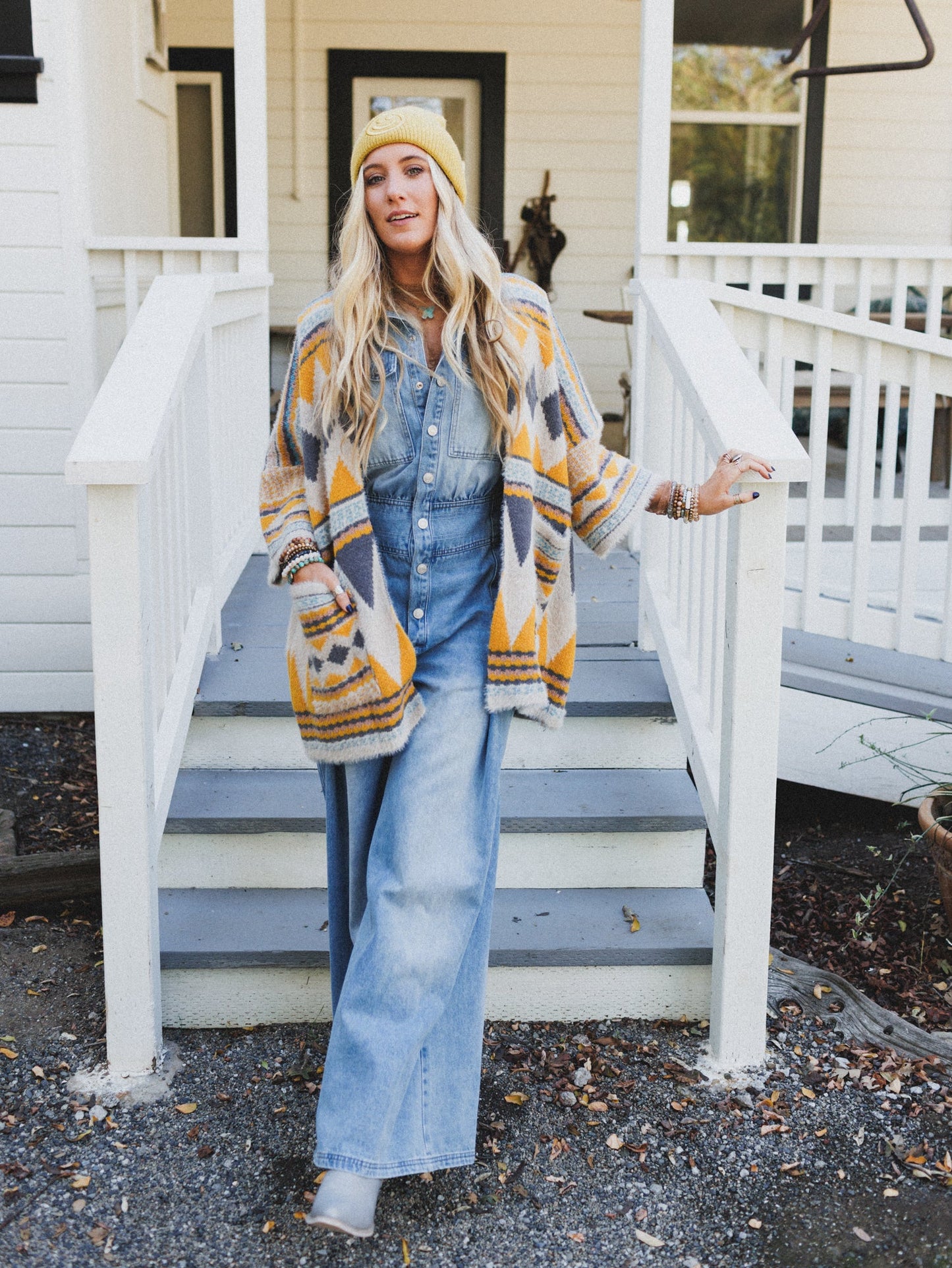 Sami Button Up Jumpsuit - Light Denim