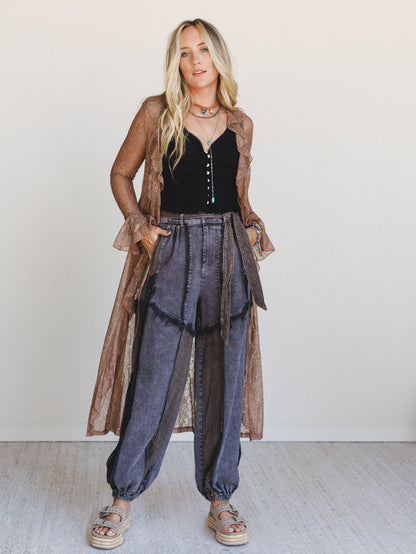Lace Daze Pants - Black