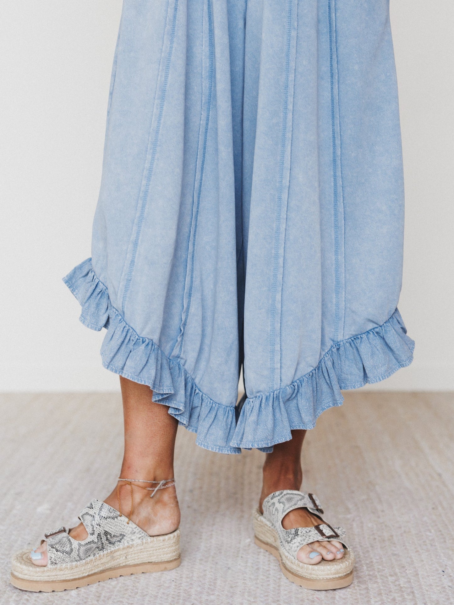 Wild Sun Jumpsuit - Dusty Blue