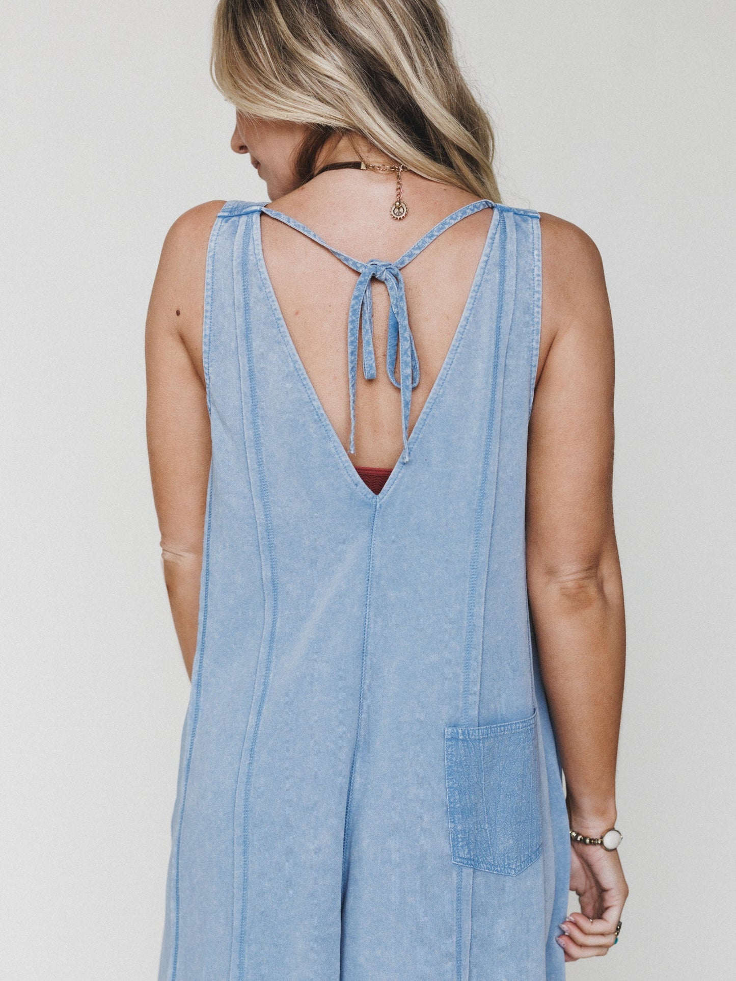 Wild Sun Jumpsuit - Dusty Blue