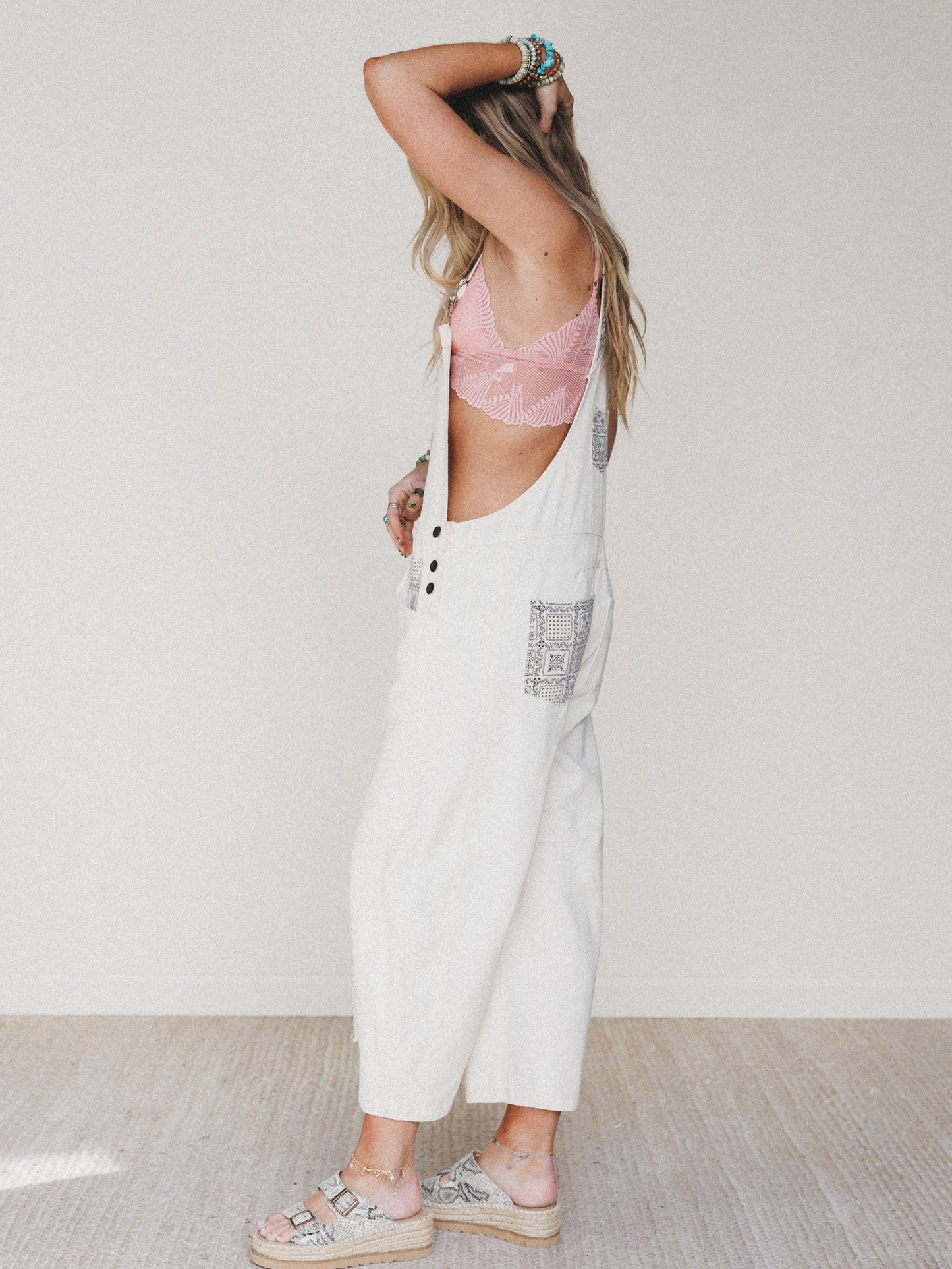 The Nest Easy Sunday Overalls - Ecru