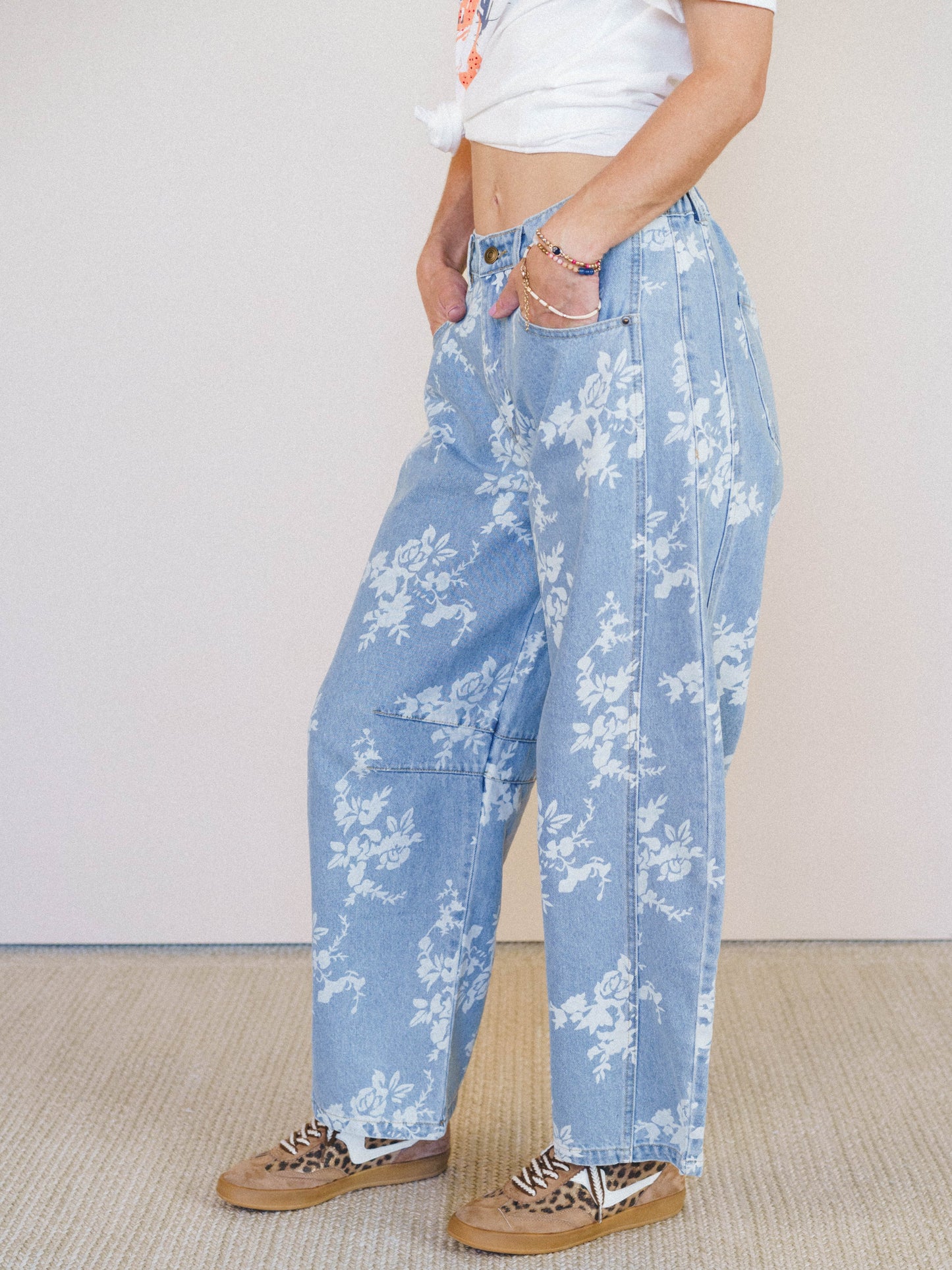 Opal Meadow Barrel Jeans - Denim