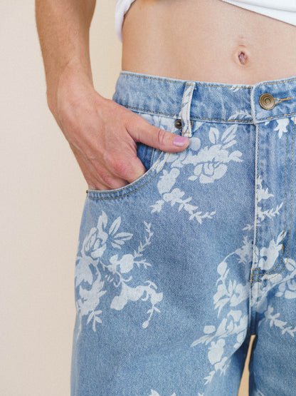 Opal Meadow Barrel Jeans - Denim