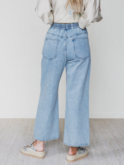 The Nest Soft Petal Denim Pants - Denim