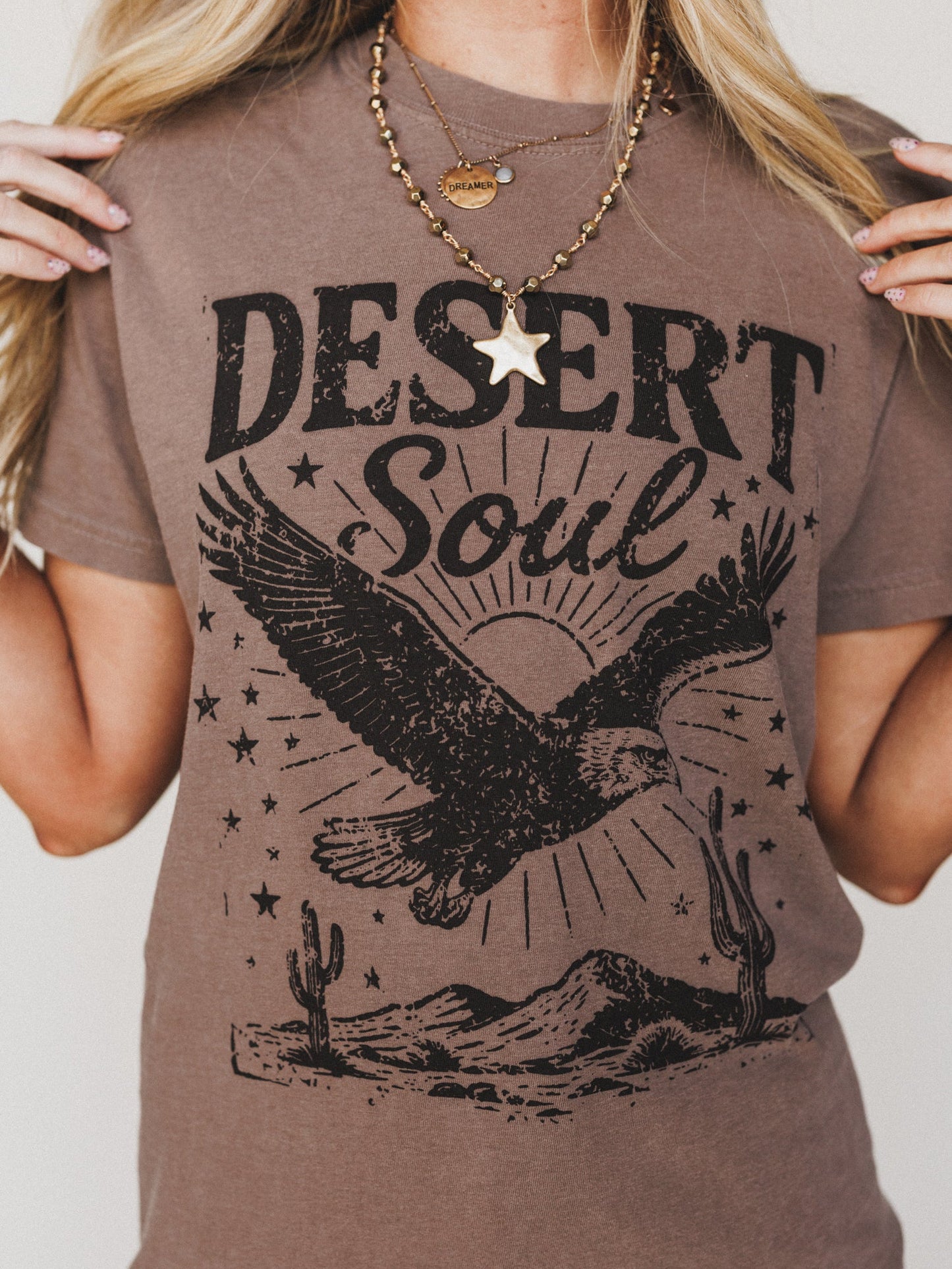 The Nest Desert Soul Graphic Tee - Espresso