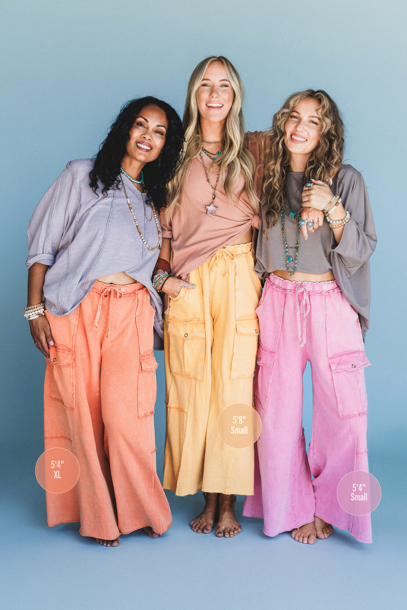 Game On Cargo Wide Leg Pant - Latte