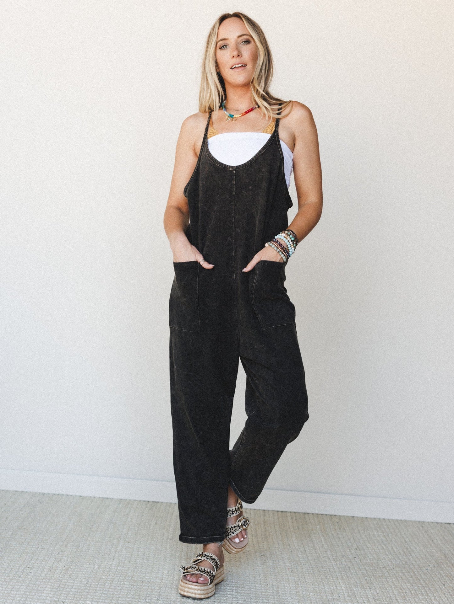 Brooke Pocket Jumpsuit - Black