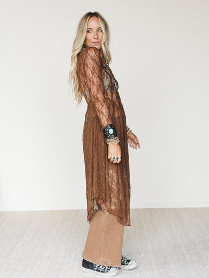 Madden Wide Leg Jeans - Brown