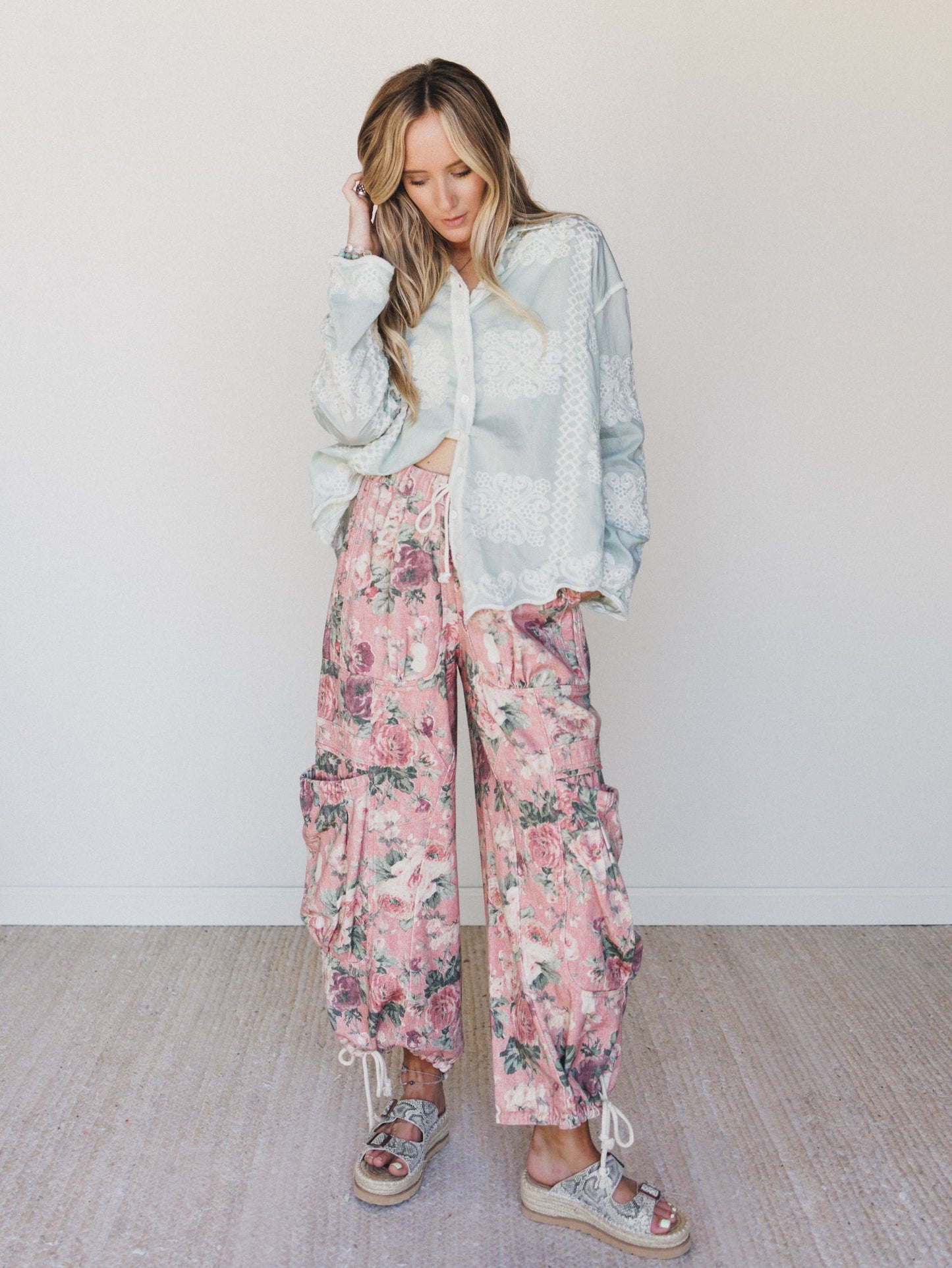 Flower Party Pants - Pink