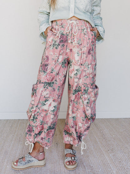 Flower Party Pants - Pink