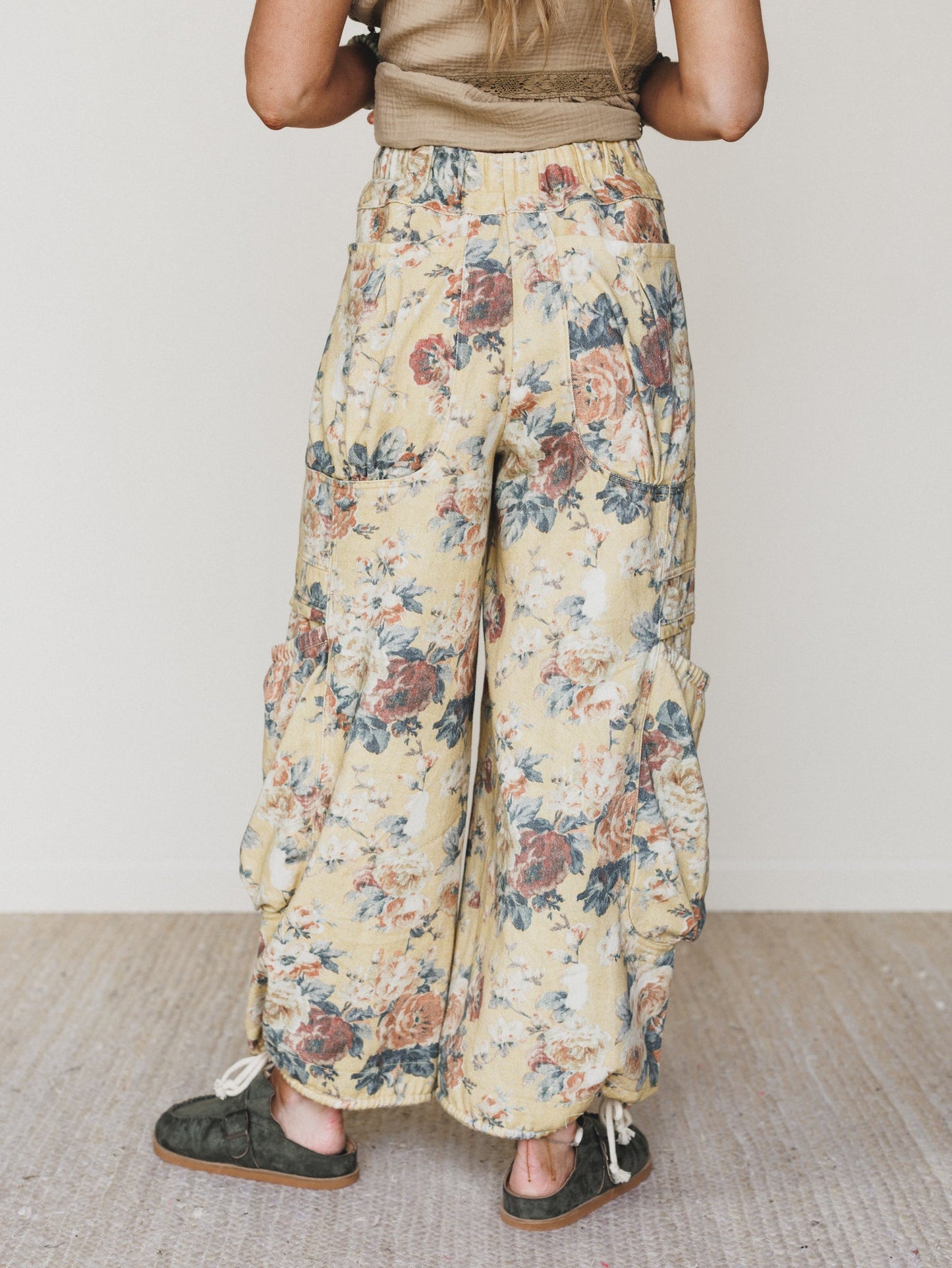Flower Party Pants - Yellow