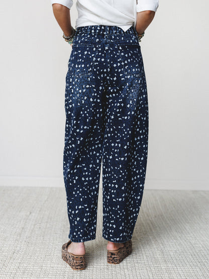 Heart of the Wild Jeans - Navy Leopard