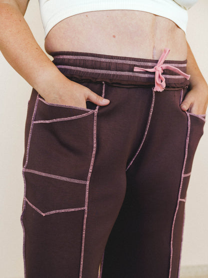 Lounge Hour Pants - Mocha Brown