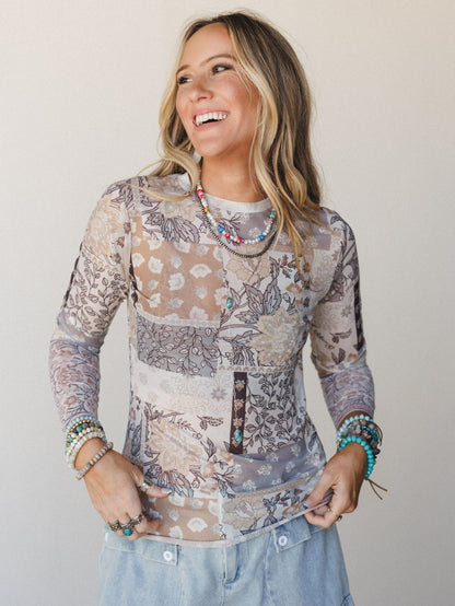 The Nest Perfect Match Layering Top - Mocha Beige