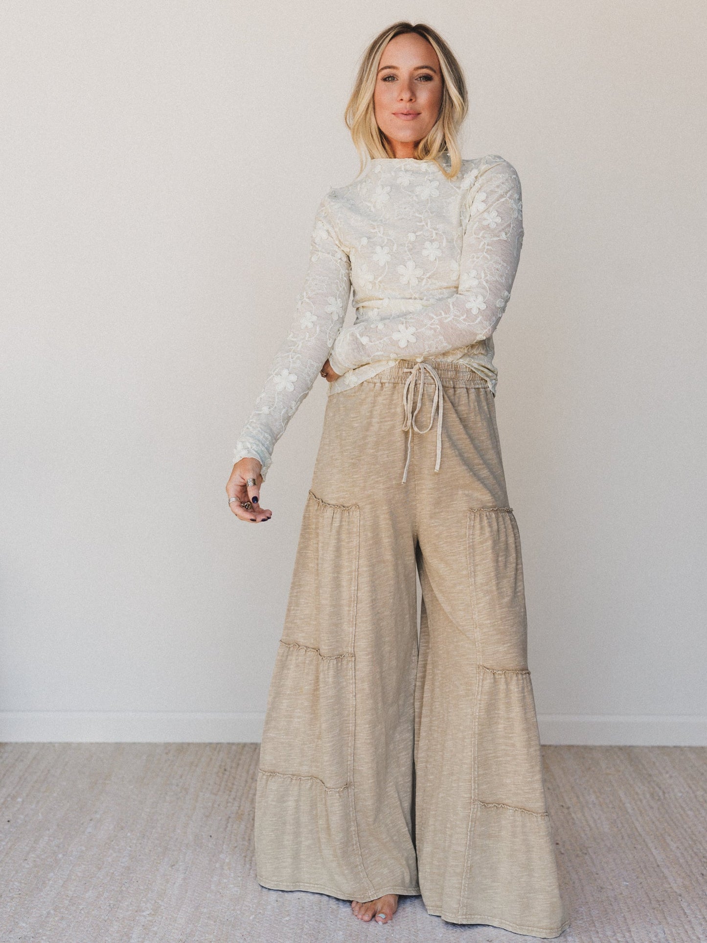 Everyday Adventure Tiered Pants - Tan