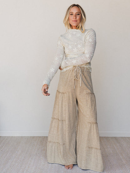 Everyday Adventure Tiered Pants - Tan