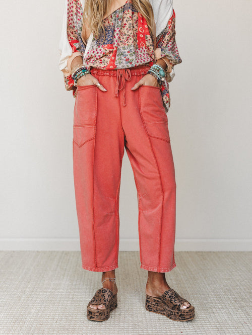 Magnolia Barrel Pants - Brick