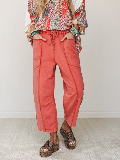 Magnolia Barrel Pants - Brick