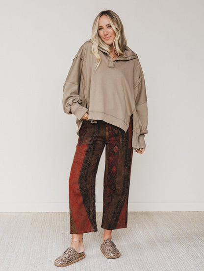 Lazy Daze Pants - Rust