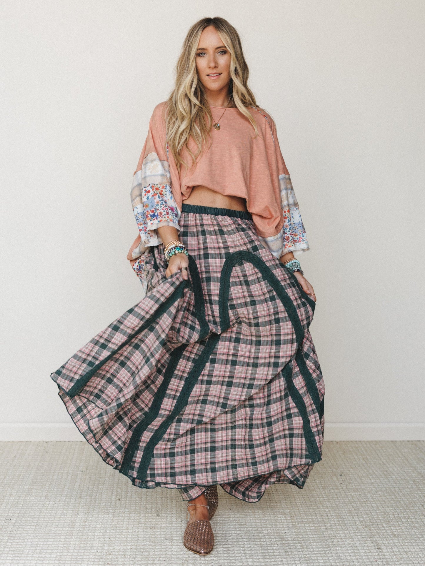 Aurora Maxi Skirt - Forest Green