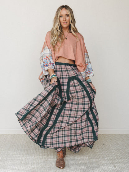 Aurora Maxi Skirt - Forest Green