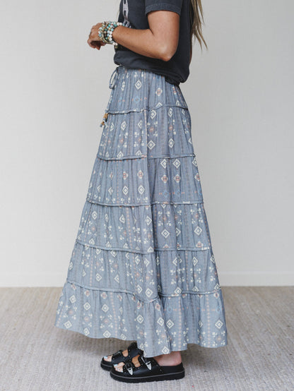 Timeless Love Maxi Skirt - Denim