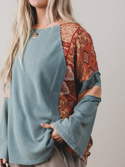 Mystic Prairie Top - Teal