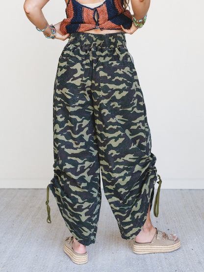 Field Trip Camo Pants - Green Multi